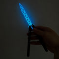 Motylek treningowy - GlowInTheDarkBlue